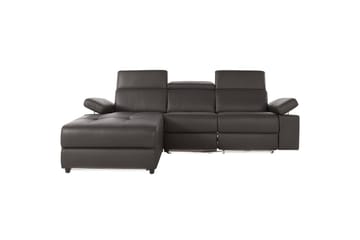 Hjørnesofa 3-seter Rayland Brun, PU, Venstre Manuell Recliner - Brun, PU, Venstre Manuell Recliner - Møbler - Sofaer - Reclinersofaer