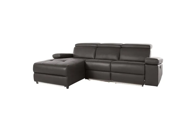 Hjørnesofa 3-seter Rayland Brun, PU, Venstre Manuell Recliner - Brun, PU, Venstre Manuell Recliner - Møbler - Sofaer - Reclinersofaer