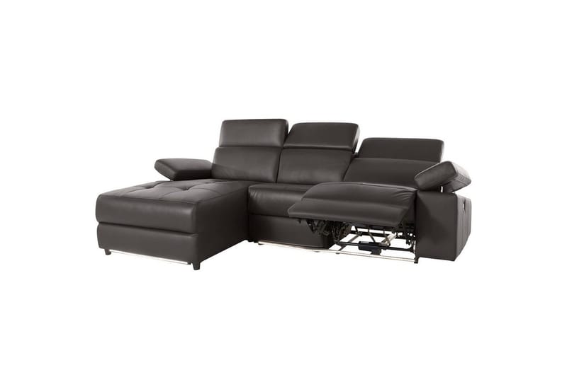 Hjørnesofa 3-seter Rayland Brun, PU, Venstre Elektrisk Recliner - Brun, PU, Venstre Elektrisk Recliner - Møbler - Sofaer - Reclinersofaer