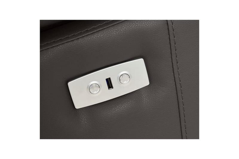 Hjørnesofa 3-seter Rayland Brun, PU, Høyre Elektrisk Recliner - Brun, PU, Høyre Elektrisk Recliner - Møbler - Sofaer - Reclinersofaer