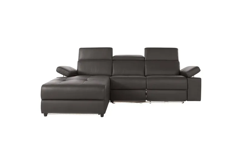 Hjørnesofa 3-seter Rayland Brun, PU, Venstre Elektrisk Recliner - Brun, PU, Venstre Elektrisk Recliner - Møbler - Sofaer - Reclinersofaer