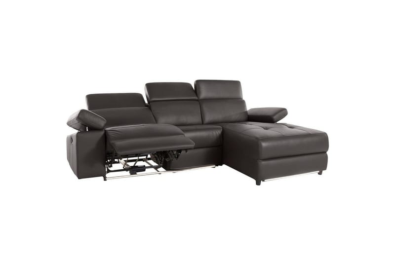 Hjørnesofa 3-seter Rayland Brun, PU, Høyre Manuell Recliner - Brun, PU, Høyre Manuell Recliner - Møbler - Sofaer - Reclinersofaer