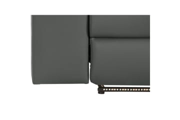 Hjørnesofa 3-seter Rayland Grå, Lær/PU, Høyre Elektrisk Recliner - Grå, Lær/PU, Høyre Elektrisk Recliner - Møbler - Sofaer - Reclinersofaer