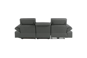 Hjørnesofa 3-seter Rayland Grå, Lær/PU, Høyre Elektrisk Recliner - Grå, Lær/PU, Høyre Elektrisk Recliner - Møbler - Sofaer - Reclinersofaer