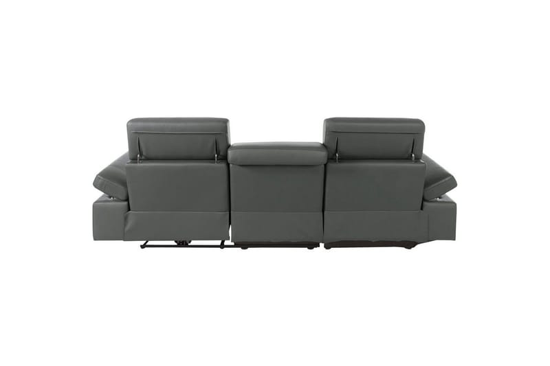 Hjørnesofa 3-seter Rayland Grå, Lær/PU, Venstre Elektrisk Recliner - Grå, Lær/PU, Venstre Elektrisk Recliner - Møbler - Sofaer - Reclinersofaer