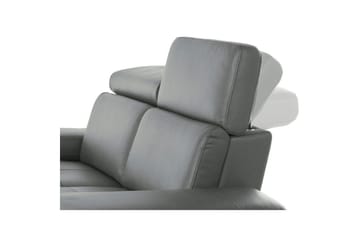 Hjørnesofa 3-seter Rayland Grå, Lær/PU, Venstre Manuell Recliner - Grå, Lær/PU, Venstre Manuell Recliner - Møbler - Sofaer - Reclinersofaer