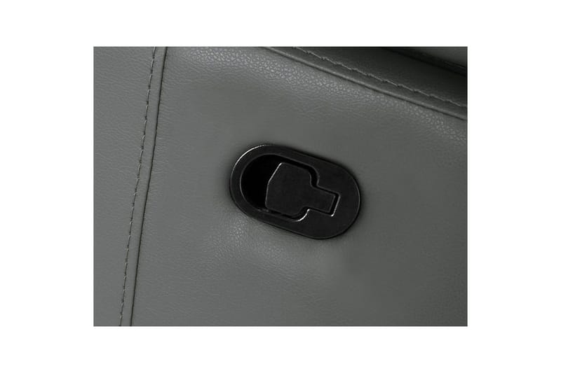 Hjørnesofa 3-seter Rayland Grå, Lær/PU, Venstre Manuell Recliner - Grå, Lær/PU, Venstre Manuell Recliner - Møbler - Sofaer - Reclinersofaer