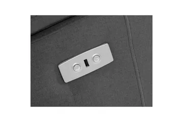 Hjørnesofa 3-seter Rayland Grå, Sunday Stoff, Høyre Elektrisk Recliner - Grå, Sunday Stoff, Høyre Elektrisk Recliner - Møbler - Sofaer - Reclinersofaer