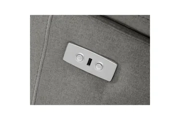 Hjørnesofa 3-seter Rayland Grå, Sunday Stoff, Venstre Elektrisk Recliner - Grå, Sunday Stoff, Venstre Elektrisk Recliner - Møbler - Sofaer - Reclinersofaer