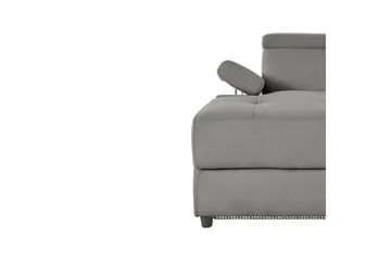 Hjørnesofa 3-seter Rayland Grå, Sunday Stoff, Venstre Elektrisk Recliner - Grå, Sunday Stoff, Venstre Elektrisk Recliner - Møbler - Sofaer - Reclinersofaer