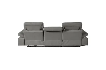 Hjørnesofa 3-seter Rayland Grå, Sunday Stoff, Venstre Elektrisk Recliner - Grå, Sunday Stoff, Venstre Elektrisk Recliner - Møbler - Sofaer - Reclinersofaer