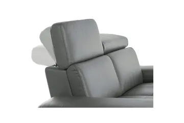 Hjørnesofa 3-seter Rayland Grå, PU, Høyre Manuell Recliner - Grå, PU, Høyre Manuell Recliner - Møbler - Sofaer - Reclinersofaer