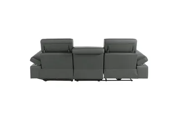 Hjørnesofa 3-seter Rayland Grå, PU, Høyre Manuell Recliner - Grå, PU, Høyre Manuell Recliner - Møbler - Sofaer - Reclinersofaer