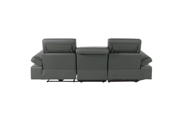 Hjørnesofa 3-seter Rayland Grå, PU, Venstre Manuell Recliner - Grå, PU, Venstre Manuell Recliner - Møbler - Sofaer - Reclinersofaer