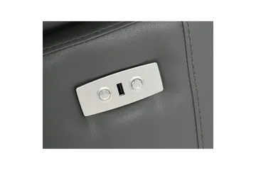 Hjørnesofa 3-seter Rayland Grå, PU, Høyre Elektrisk Recliner - Grå, PU, Høyre Elektrisk Recliner - Møbler - Sofaer - Reclinersofaer