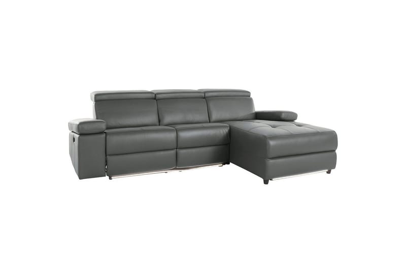 Hjørnesofa 3-seter Rayland Grå, PU, Høyre Manuell Recliner - Grå, PU, Høyre Manuell Recliner - Møbler - Sofaer - Reclinersofaer