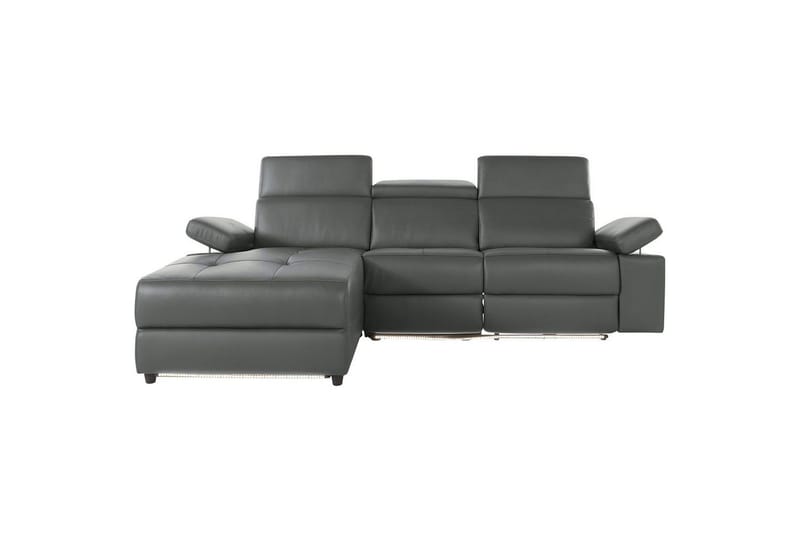 Hjørnesofa 3-seter Rayland Grå, PU, Venstre Elektrisk Recliner - Grå, PU, Venstre Elektrisk Recliner - Møbler - Sofaer - Reclinersofaer
