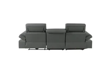Hjørnesofa 3-seter Rayland Grå, PU, Venstre Elektrisk Recliner - Grå, PU, Venstre Elektrisk Recliner - Møbler - Sofaer - Reclinersofaer