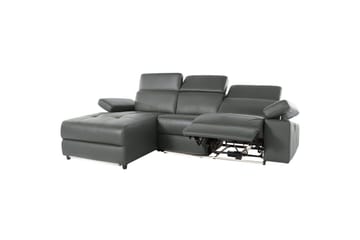 Hjørnesofa 3-seter Rayland Grå, PU, Venstre Elektrisk Recliner - Grå, PU, Venstre Elektrisk Recliner - Møbler - Sofaer - Reclinersofaer