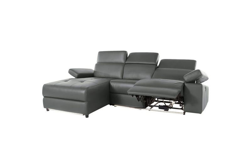Hjørnesofa 3-seter Rayland Grå, PU, Venstre Elektrisk Recliner - Grå, PU, Venstre Elektrisk Recliner - Møbler - Sofaer - Reclinersofaer