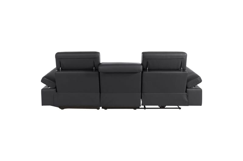 Hjørnesofa 3-seter Rayland Svart, Lær/PU, Høyre Manuell Recliner - Svart, Lær/PU, Høyre Manuell Recliner - Møbler - Sofaer - Reclinersofaer