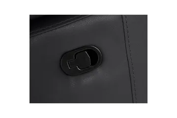 Hjørnesofa 3-seter Rayland Svart, Lær/PU, Høyre Manuell Recliner - Svart, Lær/PU, Høyre Manuell Recliner - Møbler - Sofaer - Reclinersofaer