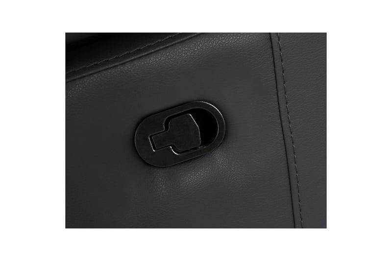 Hjørnesofa 3-seter Rayland Svart, Lær/PU, Høyre Manuell Recliner - Svart, Lær/PU, Høyre Manuell Recliner - Møbler - Sofaer - Reclinersofaer