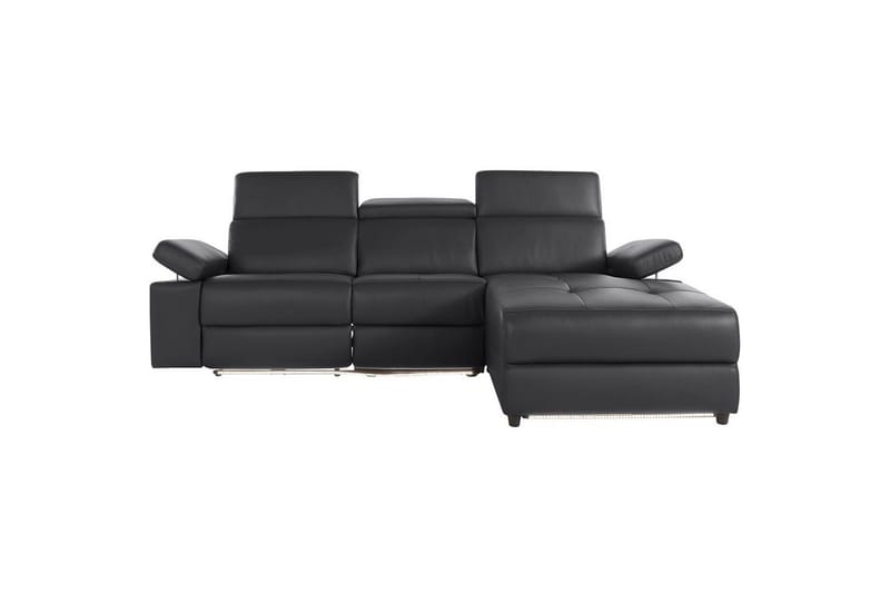 Hjørnesofa 3-seter Rayland Svart, PU, Høyre Elektrisk Recliner - Svart, PU, Høyre Elektrisk Recliner - Møbler - Sofaer - Reclinersofaer