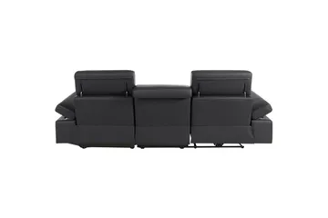 Hjørnesofa 3-seter Rayland Svart, PU, Høyre Elektrisk Recliner - Svart, PU, Høyre Elektrisk Recliner - Møbler - Sofaer - Reclinersofaer