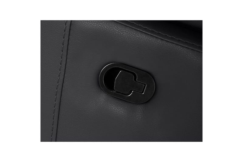 Hjørnesofa 3-seter Rayland Svart, PU, Venstre Manuell Recliner - Svart, PU, Venstre Manuell Recliner - Møbler - Sofaer - Reclinersofaer