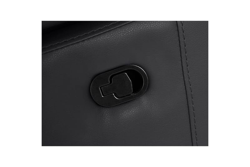 Hjørnesofa 3-seter Rayland Svart, PU, Høyre Manuell Recliner - Svart, PU, Høyre Manuell Recliner - Møbler - Sofaer - Reclinersofaer