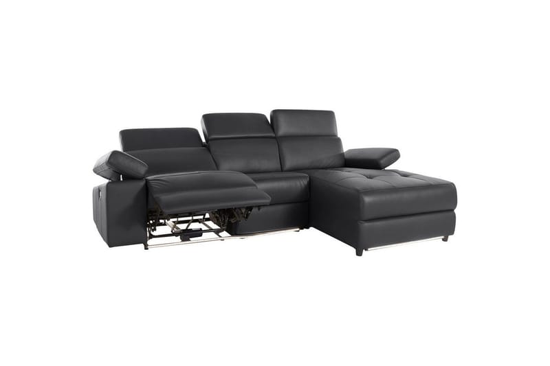 Hjørnesofa 3-seter Rayland Svart, PU, Høyre Elektrisk Recliner - Svart, PU, Høyre Elektrisk Recliner - Møbler - Sofaer - Reclinersofaer