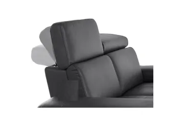 Hjørnesofa 3-seter Rayland Svart, PU, Høyre Elektrisk Recliner - Svart, PU, Høyre Elektrisk Recliner - Møbler - Sofaer - Reclinersofaer