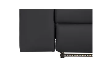 Hjørnesofa 3-seter Rayland Svart, PU, Høyre Manuell Recliner - Svart, PU, Høyre Manuell Recliner - Møbler - Sofaer - Reclinersofaer