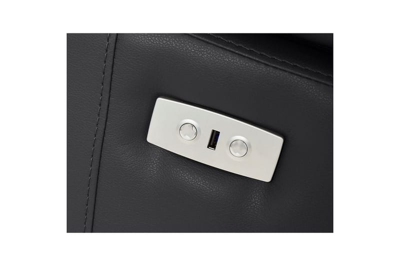 Hjørnesofa 3-seter Rayland Svart, PU, Venstre Elektrisk Recliner - Svart, PU, Venstre Elektrisk Recliner - Møbler - Sofaer - Reclinersofaer