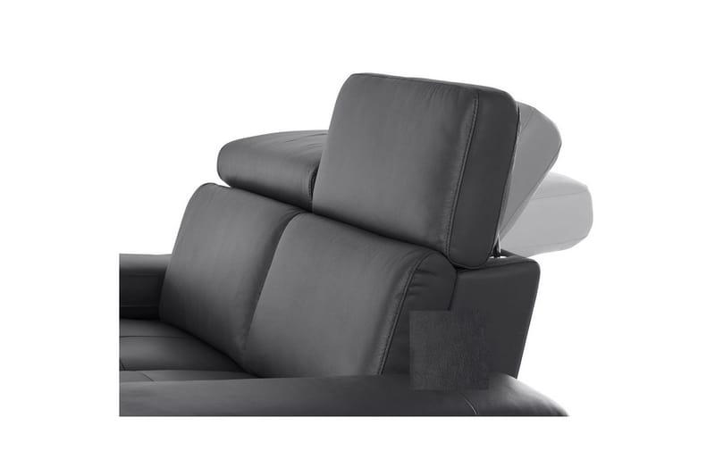 Hjørnesofa 3-seter Rayland Svart, PU, Venstre Elektrisk Recliner - Svart, PU, Venstre Elektrisk Recliner - Møbler - Sofaer - Reclinersofaer