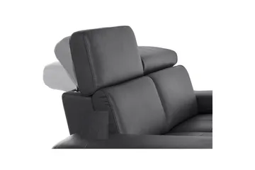 Hjørnesofa 3-seter Rayland Svart, PU, Høyre Manuell Recliner - Svart, PU, Høyre Manuell Recliner - Møbler - Sofaer - Reclinersofaer