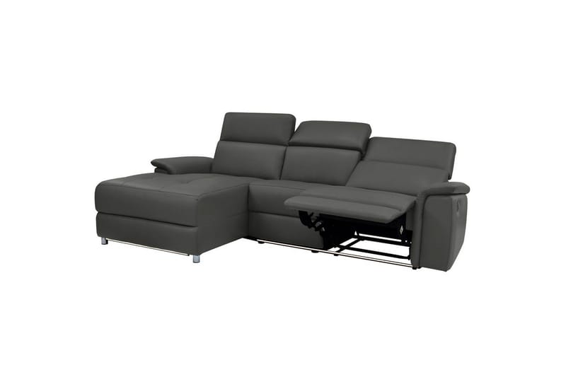 Hjørnesofa 3-seter Pareli Svart, PU, Venstre Elektrisk Recliner - Svart, PU, Venstre Elektrisk Recliner - Møbler - Sofaer - Reclinersofaer