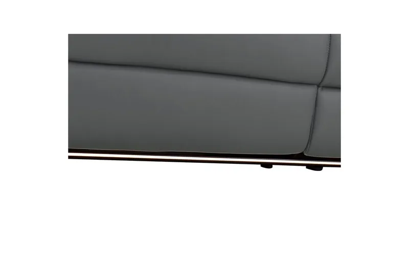 Hjørnesofa 3-seter Pareli Grå, Lær/PU, Høyre Elektrisk Recliner - Grå, Lær/PU, Høyre Elektrisk Recliner - Møbler - Sofaer - Reclinersofaer