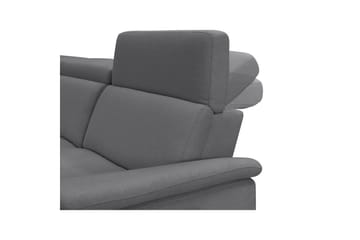 Hjørnesofa 3-seter Pareli Grå, Sandfarget stoff, Venstre Elektrisk Recliner - Grå, Sandfarget stoff, Venstre Elektrisk Recliner - Møbler - Sofaer - Reclinersofaer