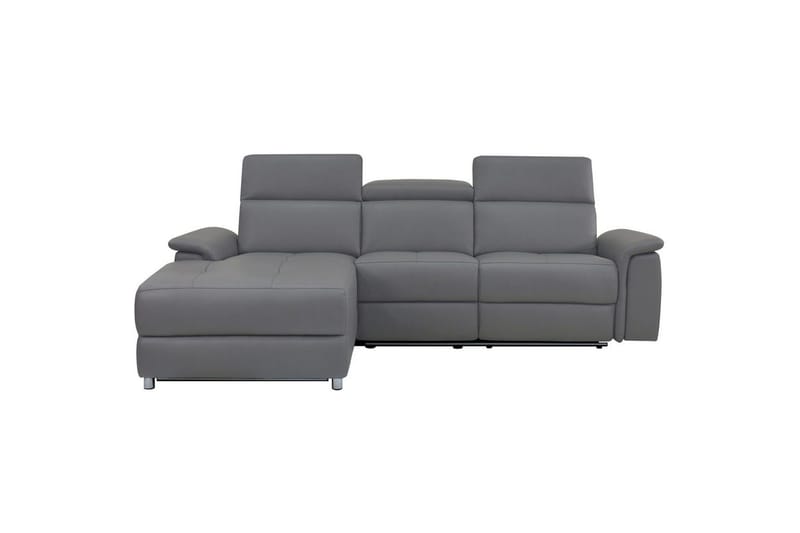 Hjørnesofa 3-seter Pareli Grå, Sandfarget stoff, Venstre Elektrisk Recliner - Grå, Sandfarget stoff, Venstre Elektrisk Recliner - Møbler - Sofaer - Reclinersofaer