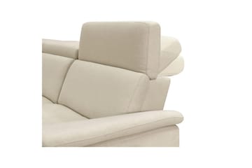 Hjørnesofa 3-seter Pareli Hvit, Sunday Stoff, Venstre Manuell Recliner - Hvit, Sunday Stoff, Venstre Manuell Recliner - Møbler - Sofaer - Reclinersofaer