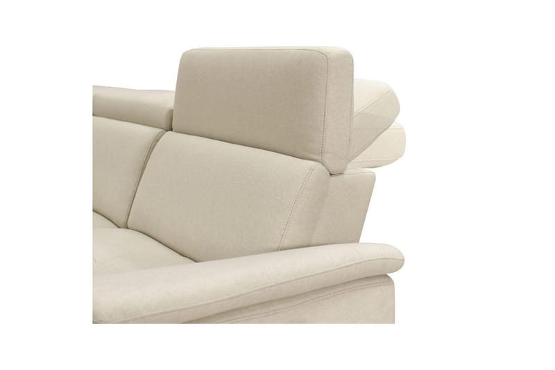 Hjørnesofa 3-seter Pareli Hvit, Sunday Stoff, Venstre Manuell Recliner - Hvit, Sunday Stoff, Venstre Manuell Recliner - Møbler - Sofaer - Reclinersofaer