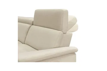 Hjørnesofa 3-seter Pareli Hvit, Sunday Stoff, Venstre Manuell Recliner - Hvit, Sunday Stoff, Venstre Manuell Recliner - Møbler - Sofaer - Reclinersofaer