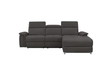 Hjørnesofa 3-seter Pareli Brun, PU, Høyre Elektrisk Recliner - Brun, PU, Høyre Elektrisk Recliner - Møbler - Sofaer - Reclinersofaer