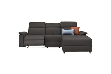 Hjørnesofa 3-seter Pareli Brun, PU, Høyre Elektrisk Recliner - Brun, PU, Høyre Elektrisk Recliner - Møbler - Sofaer - Reclinersofaer