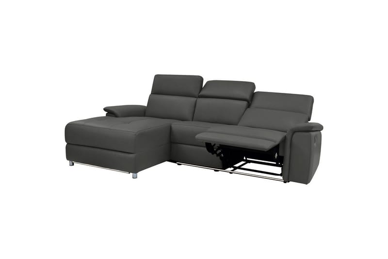 Hjørnesofa 3-seter Pareli Svart, PU, Venstre Elektrisk Recliner - Svart, PU, Venstre Elektrisk Recliner - Møbler - Sofaer - Reclinersofaer