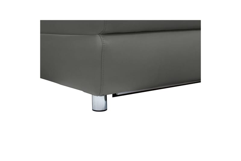 Hjørnesofa 3-seter Pareli Grå, Lær/PU, Venstre Manuell Recliner - Grå, Lær/PU, Venstre Manuell Recliner - Møbler - Sofaer - Reclinersofaer