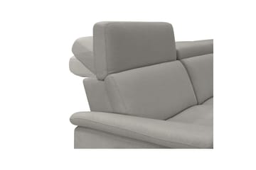 Hjørnesofa 3-seter Pareli Grå, Sunday Stoff, Høyre Elektrisk Recliner - Grå, Sunday Stoff, Høyre Elektrisk Recliner - Møbler - Sofaer - Reclinersofaer