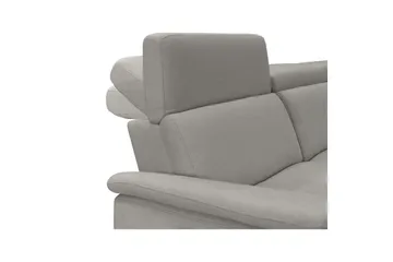 Hjørnesofa 3-seter Pareli Grå, Sunday Stoff, Høyre Elektrisk Recliner - Grå, Sunday Stoff, Høyre Elektrisk Recliner - Møbler - Sofaer - Reclinersofaer